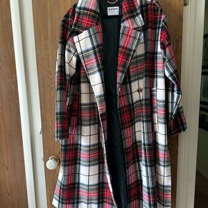 Old Navy Multicolor Plaid Coat